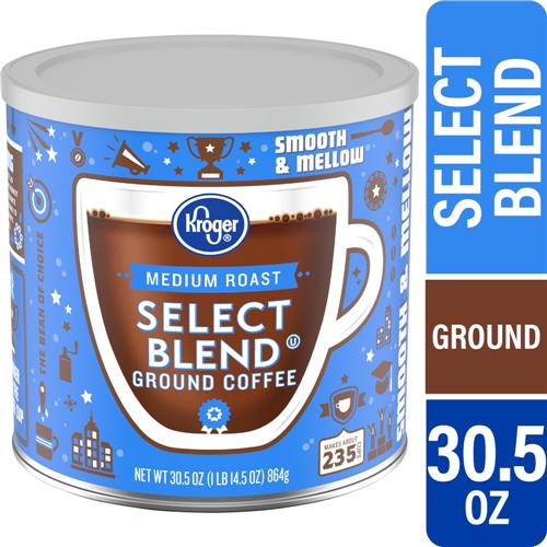 Kroger Select Blend Medium Roast Ground Coffee 30.5 oz