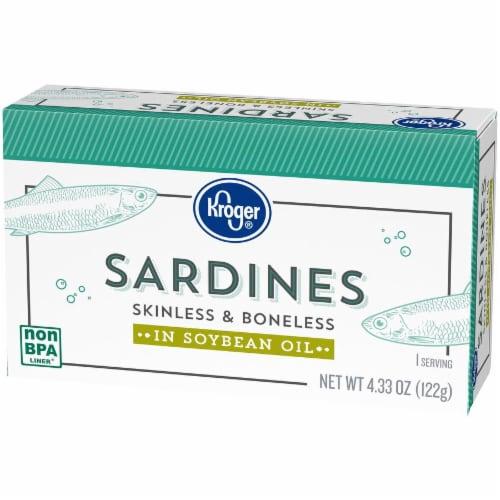 Kroger Skinless & Boneless Sardines in Soybean Oil 4.38 oz