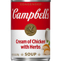Campbells Condensed Cream Of Chicken Soup With Herbs, 10.5 Oz Can