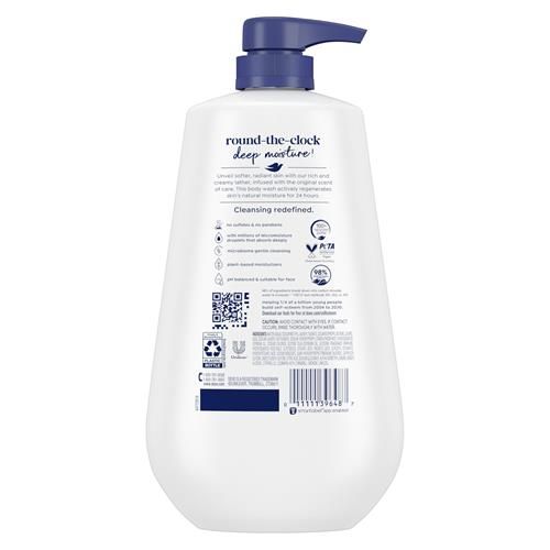 Dove Body Wash Deep Moisture For 24Hr Lotion-Soft Skin Moisture Moisturizing Skin Cleanser With No Sulfates No Parabens 30.6 Oz