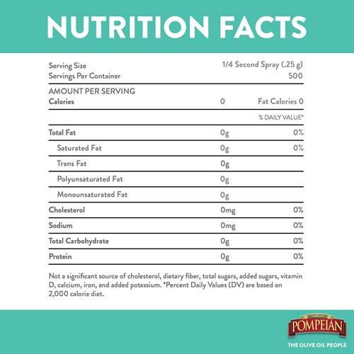 Pompeian 100% Avocado Oil Cooking Spray, Mildly Nutty Flavor, Perfect For High-Heat Cooking, Roasting And Stir-Frying, Naturally Gluten Free, Non-Allergenic, Non-Gmo, No Propellant, 5 Fl. Oz. - P
