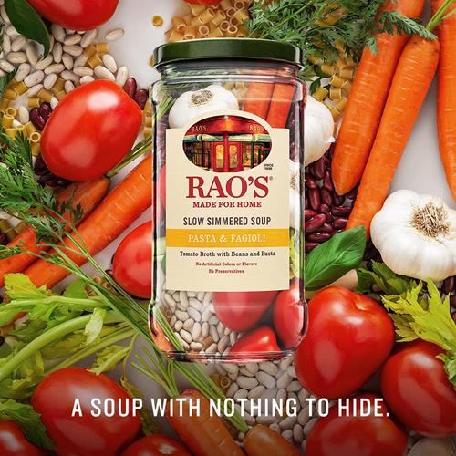 Raos Homemade Pasta Fagioli Soup, 16Oz, Real Vegetables, Traditional Italian Heat And Serve Soup, 1 Pound (Pack Of 1)