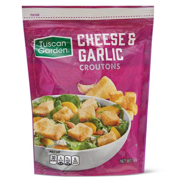 Tuscan Garden Cheese and Garlic Croutons, 5 oz