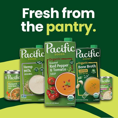 Pacific Foods Organic Roasted Red Pepper And Tomato Soup, 32 Fl Oz Carton