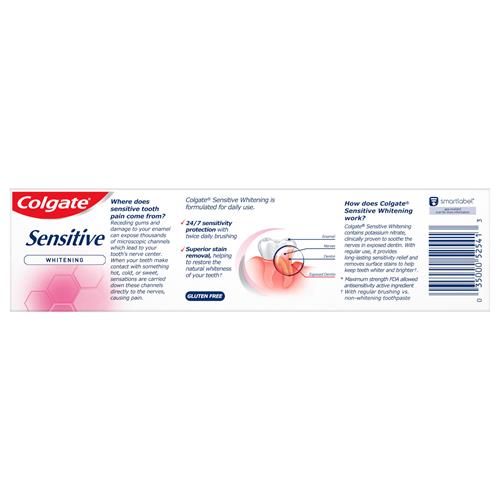Colgate Sensitive Maximum Strength Sensitive Toothpaste, Plus Whitening And Fresh Stripe, 6 Oz