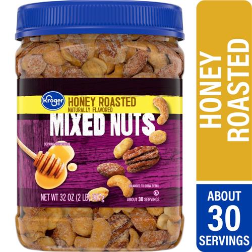 Kroger Honey Roasted Mixed Nuts 32 oz