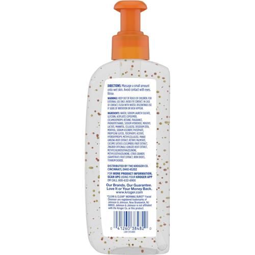 Kroger Morning Refresh Face Wash with Stimulating Exfoliants + Vitamin C 8 fl oz