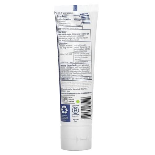 Toms Of Maine Natural Kids Fluoride Toothpaste, Outrageous Orange Mango, 5.1 Oz.
