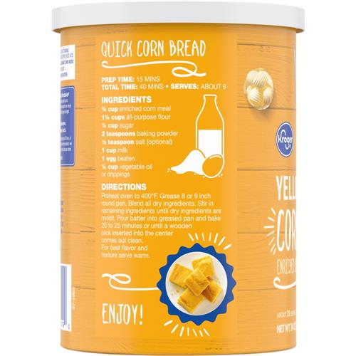 Kroger Yellow Corn Meal 24 oz