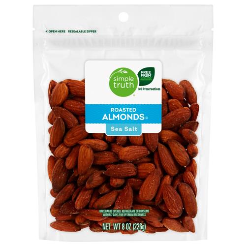 Simple Truth Sea Salt Roasted Almond Nuts 8 oz