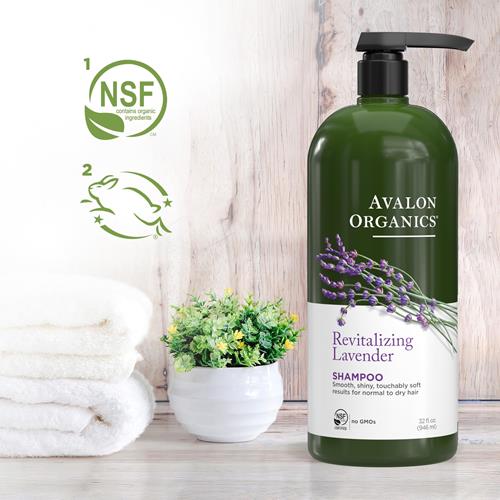 Avalon Organics Revitalizing Lavender Shampoo, 32 Oz
