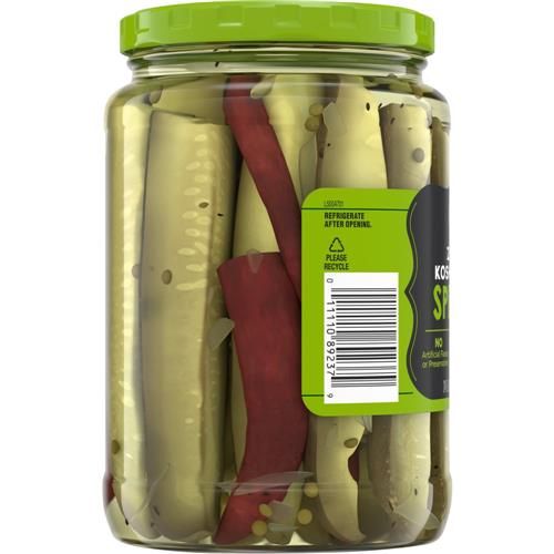 Kroger Zesty Kosher Dill Pickle Spears 24 fl oz