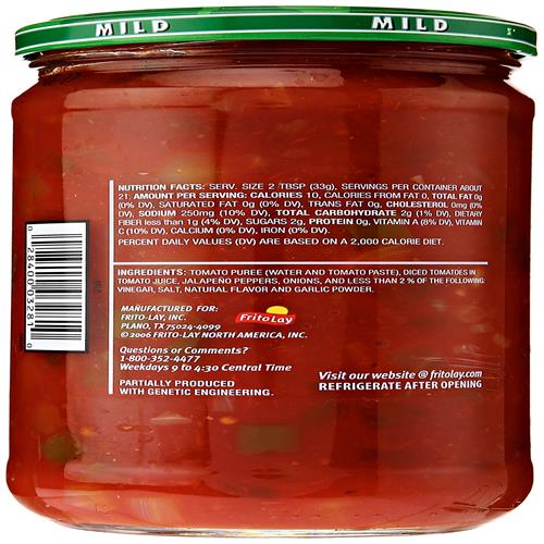 Tostitos Chunky Salsa - Mild, 24 Ounce