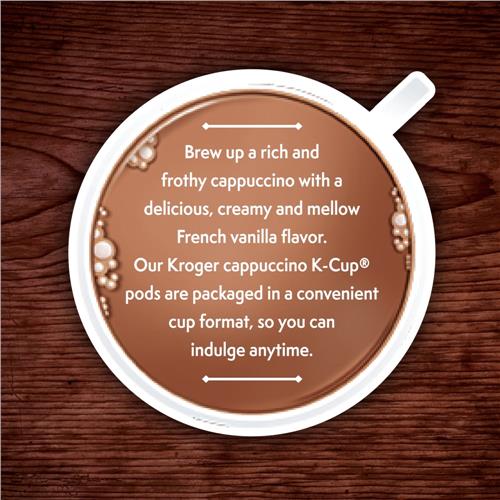Kroger French Vanilla Cappuccino Coffee Pods 12 ct