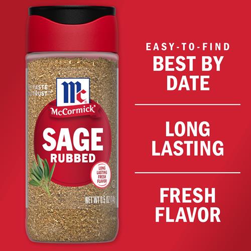 Mccormick Rubbed Sage, 0.5 Oz