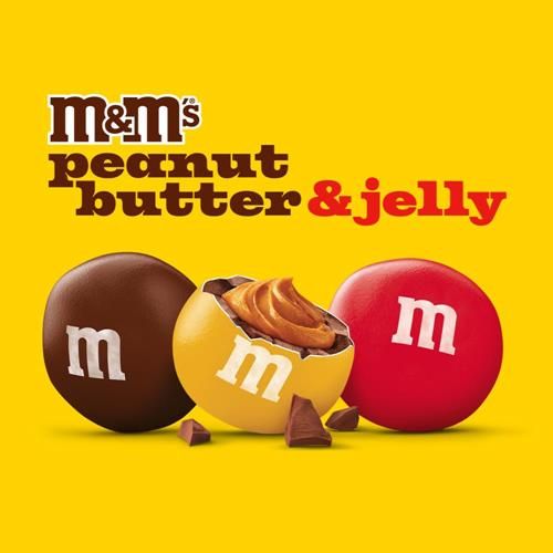M&M’S Peanut Butter & Jelly Candy, Sharing Size, 8.6 Oz Resealable Bulk Bag