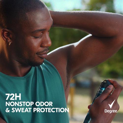 Degree Men Antiperspirant Deodorant Adventure 72-Hour Sweat And Odor Protection Antiperspirant For Men With Body Heat Activated Technology 2.7 Oz