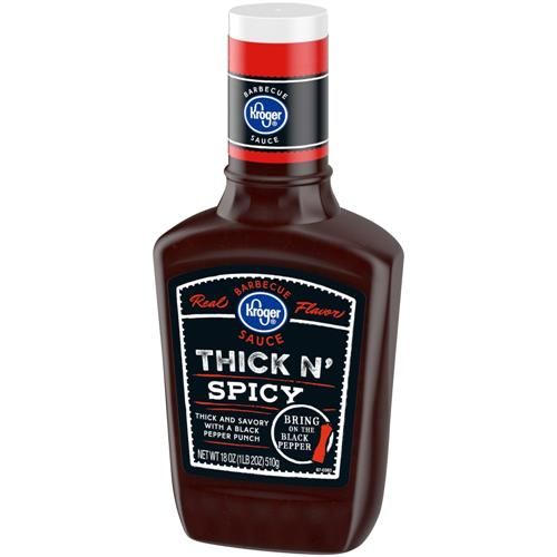 Kroger Thick n Spicy BBQ Sauce 18 oz