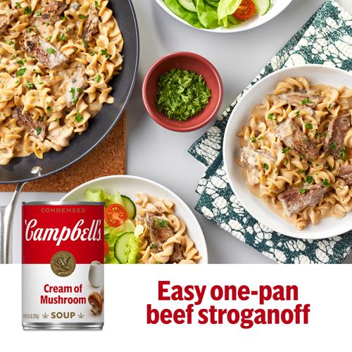 Campbells Condensed Cream Of Mushroom Soup, 10.5 Oz Can