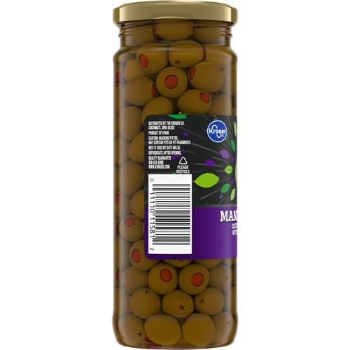 Kroger Manzanilla Olives Stuffed with Pimiento 7 oz
