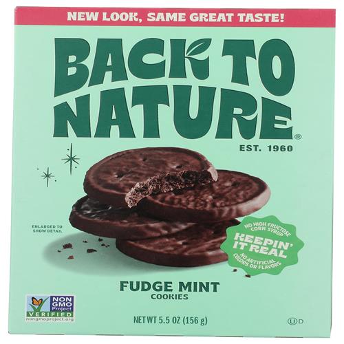 Back To Nature Fudge Mint Cookies, 5.5 Oz