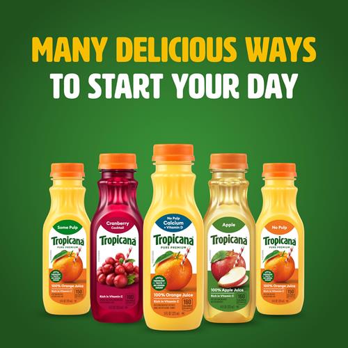 Tropicana Pure Premium 100% Orange Juice Original, Calcium + Vitamin D, 11 Fl Oz Bottle