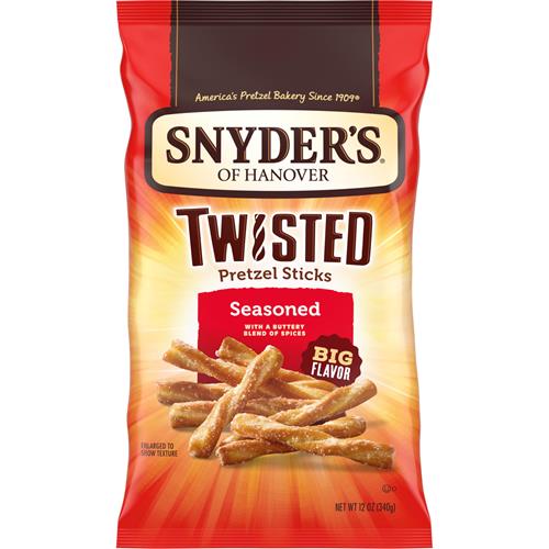 Snyders Of Hanover, Seasoned Twisted Pretzel Sticks, 12 Oz Bag