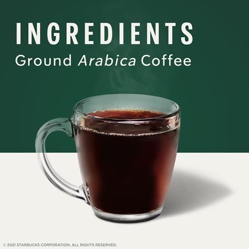 Starbucks K-Cup Coffee Pods, Dark Roast Coffee, French Roast, 100% Arabica, 1 Box (10 Pods)