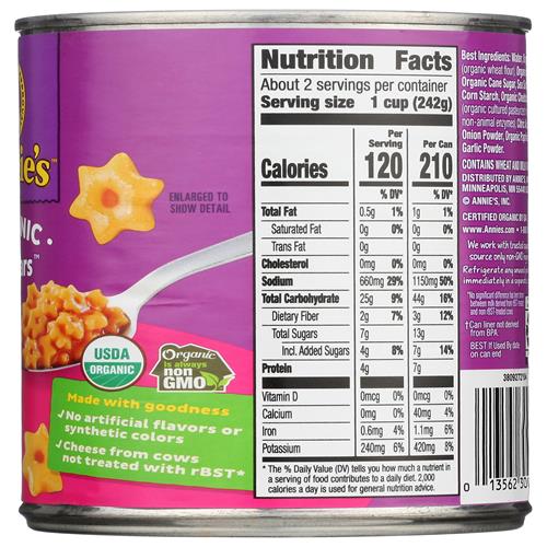 Annies Homegrown Canned Meal All Stars,15 Ounce