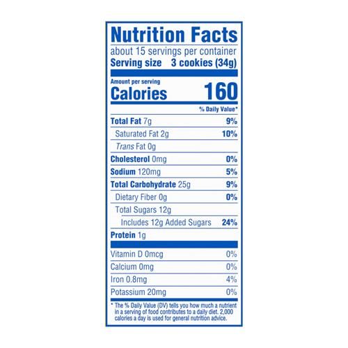 Oreo Golden Sandwich Cookies, Family Size, 18.12 Oz