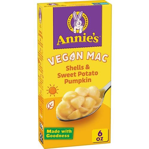 Annies Organic Vegan Mac, Shells And Sweet Potato Pumpkin, 6 Oz