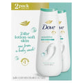 Dove Body Wash 2 Count Sensitive Skin Hypoallergenic And Sulfate Free Body Wash Effectively Washes Away Bacteria While Nourishing Your Skin 20 Oz