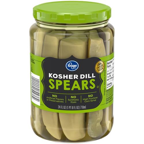 Kroger Kosher Dill Spear Pickles 24 fl oz