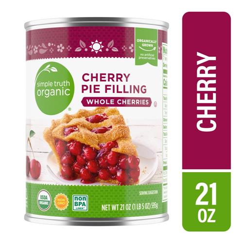 Simple Truth Organic Cherry Pie Filling Whole Cherries 21 oz