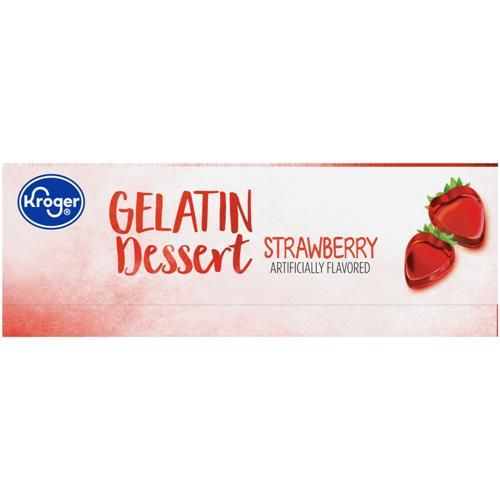 Kroger Strawberry Gelatin Dessert Mix 3 oz