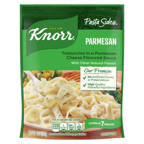 Knorr Pasta Sides Parmesan For A Delicious Quick Pasta Side Dish No Artificial Flavors, No Preservatives, No Added Msg 4.3 Oz