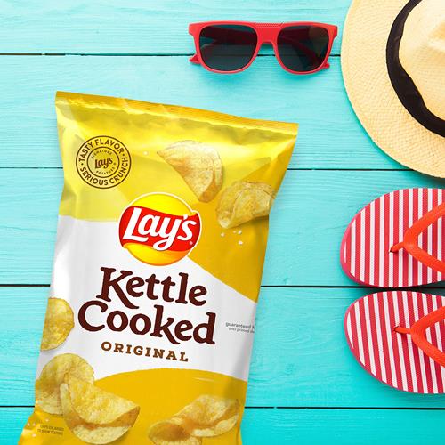 Lays Kettle Cooked Potato Chips, 8 Oz