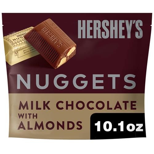 Hersheys Nuggets Milk Chocolate With Almonds Candy Share Pack, 10.1 Oz