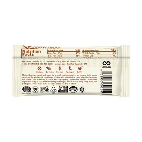 Gomacro Macrobar, Salted Caramel & Chocolate Chips, 2.3 Ounce