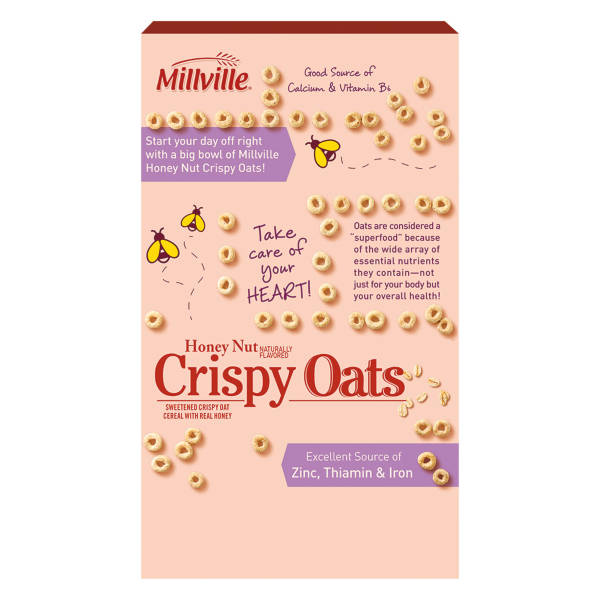Millville Family Size Honey Nut Crispy Oats, 19.5 oz