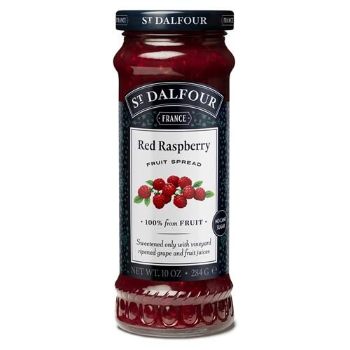 St. Dalfour Red Raspberry Fruit Spread - 10Oz - 100% From Fruit, No Artificial Ingredients, Non-Gmo, No Cane Sugars, All Natural, Made In France