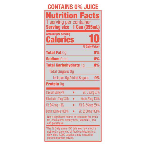 Summit Peach Waves Energy Drink, 12 fl oz can