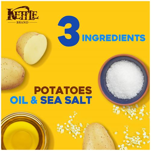Kettle Brand Potato Chips, Sea Salt Kettle Chips, 13 Oz