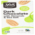 Whole Foods Market Almond & Sea Salt Dark Chocolate Bar, 2.8 Oz