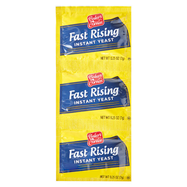 Baker's Corner Fast Rising Instant Yeast Packets, 3 count
