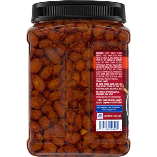Kroger Honey Roasted BBQ Peanuts 34.5 oz