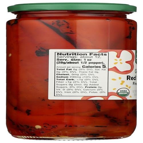 Whole Foods Market Organic Roasted Red Peppers, 16 Oz
