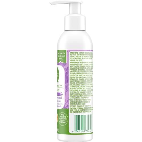 Simple Truth Organic Face Wash with Cream Cleansing Formula + Lavender Orange Scent 6 fl oz