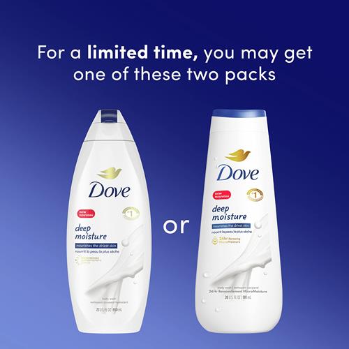 Dove Body Wash Deep Moisture 2 Count For Dry Skin Moisturizing Skin Cleanser With 24Hr Renewing Micromoisture Nourishes The Driest Skin 20 Oz