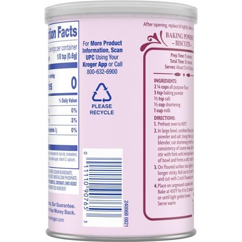 Kroger Baking Powder 8.1 oz